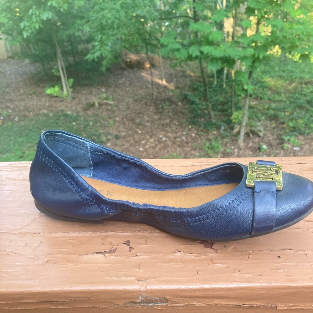 Lauren Ralph Lauren blue leather flats - Picture 11 of 15
